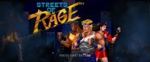 écran d'accueil du jeu vidéo Street of rage