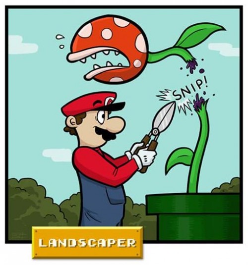 Et oui, Mario est jardinier, parfois, mais intérimaire souvent