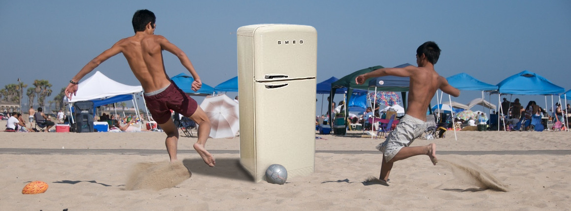 Pro Beach Soccer - La maniabilité d'un frigo pour faire rire les enfants